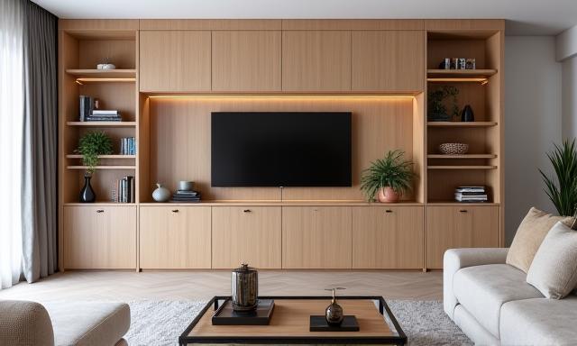 Op maat gemaakte moderne kastenwand